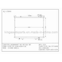 Radiador automático de alta calidad para Honda Hardbody 92-95 D21